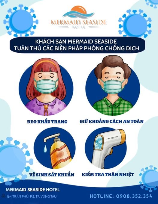 CÁC BIỆN PHÁP PHÒNG NGỪA DỊCH COVID-19 TẠI KHÁCH SẠN MERMAID SEASIDE HOTEL.