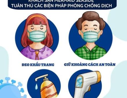 CÁC BIỆN PHÁP PHÒNG NGỪA DỊCH COVID-19 TẠI KHÁCH SẠN MERMAID SEASIDE HOTEL.