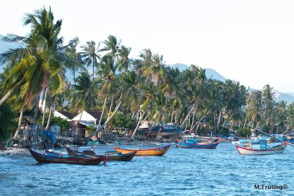Cuộc sống yên bình bên làng chài. Ảnh: M.Truong